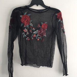 Sheer Black top